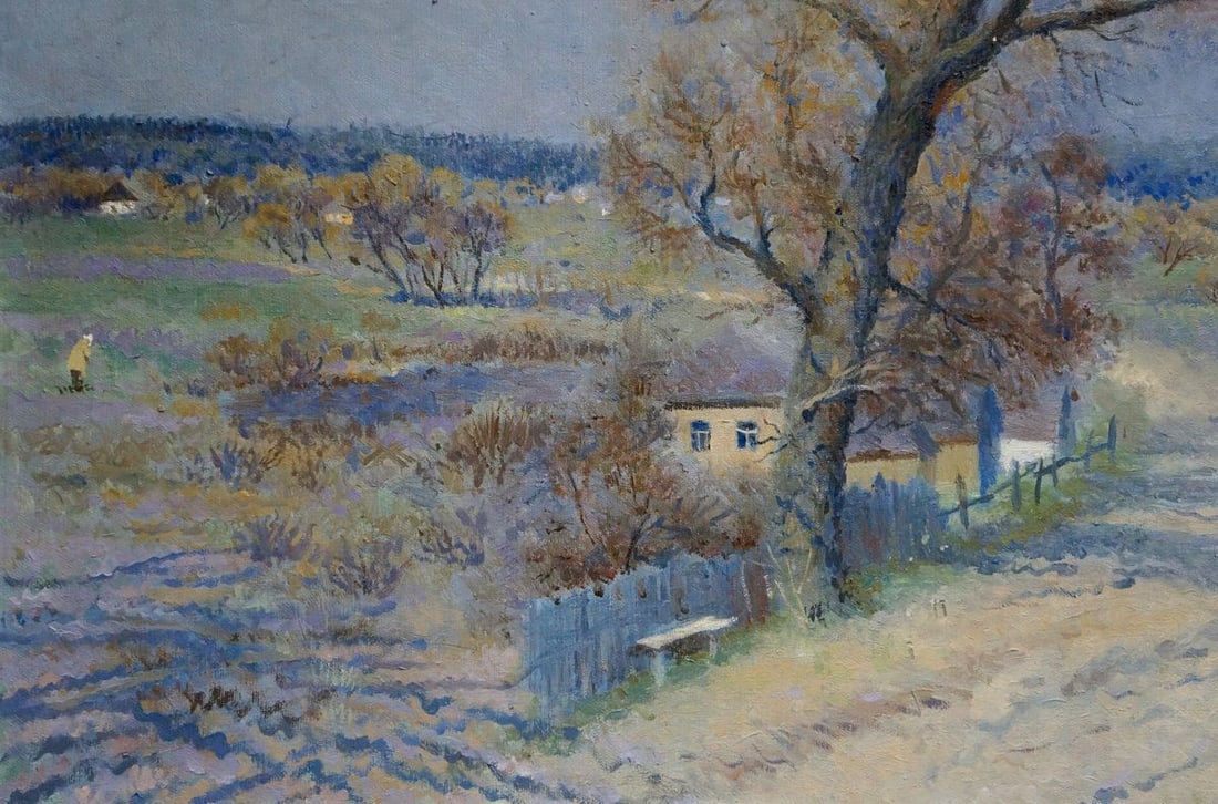 Oil painting Landscape of the village Teteruk Natalia - 2