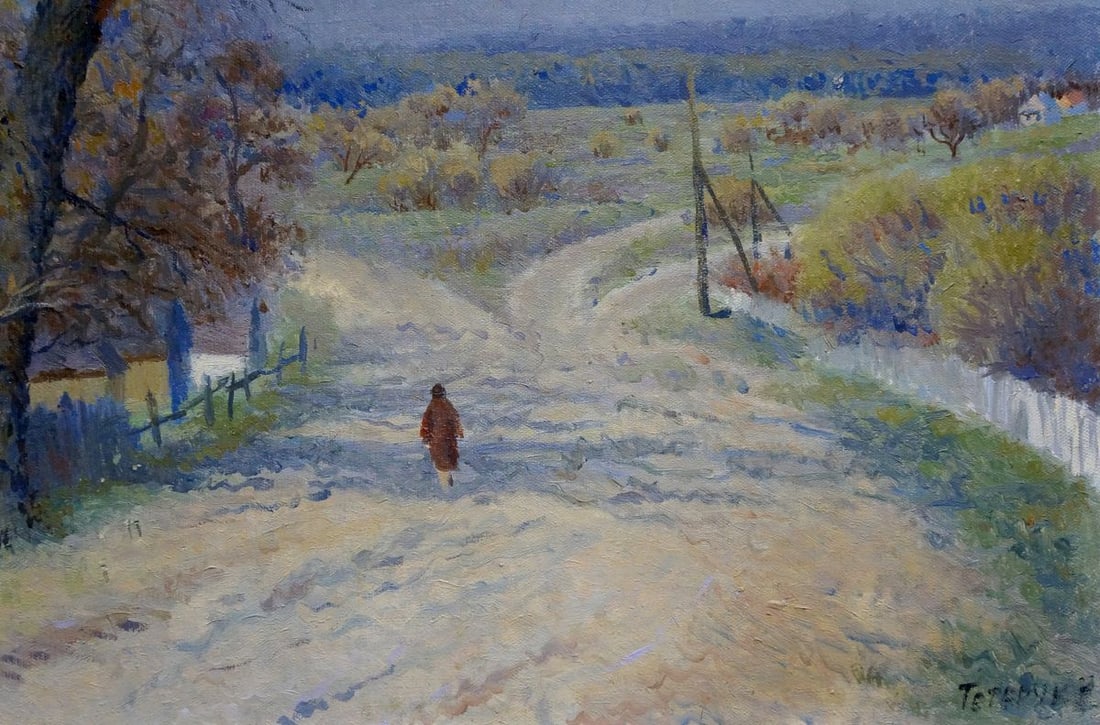 Oil painting Landscape of the village Teteruk Natalia - 5