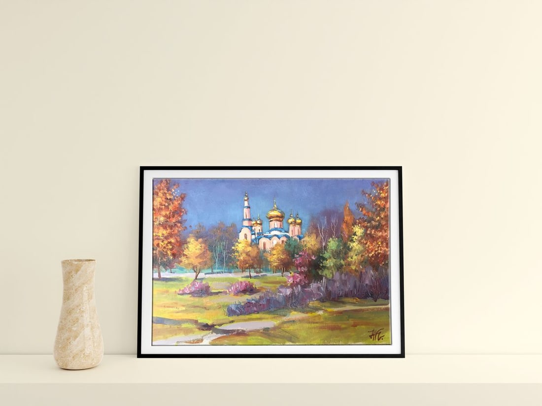 Oil painting Church landscape Kuzeminsky Nikolay Borisovich - 2