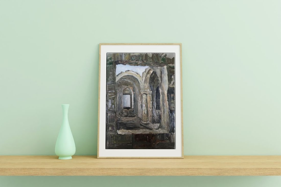 Oil painting Overlooking the streets Ogienko N. - 2