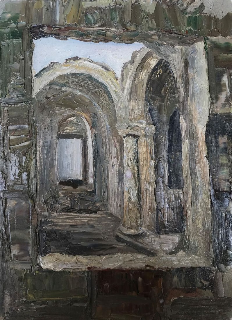 Oil painting Overlooking the streets Ogienko N. - 4