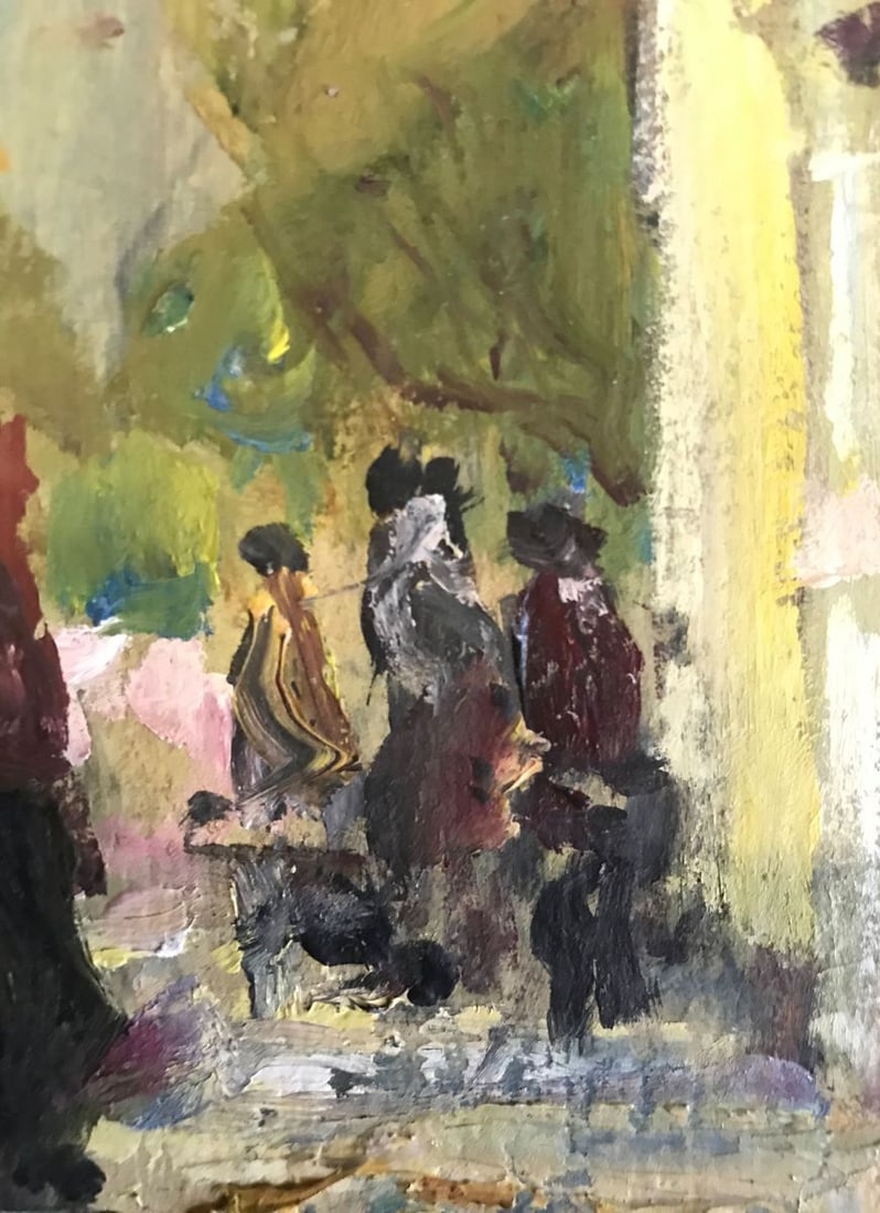 Tempera painting European city Unknown artist - 10