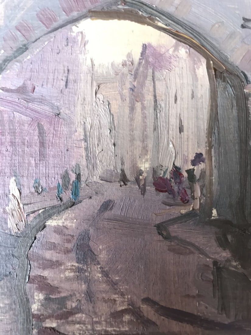 Oil painting Fortress Unknown artist - 10