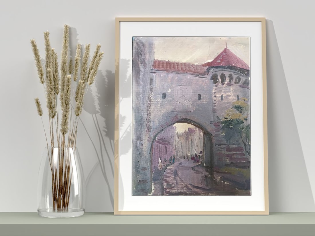 Oil painting Fortress Unknown artist - 2