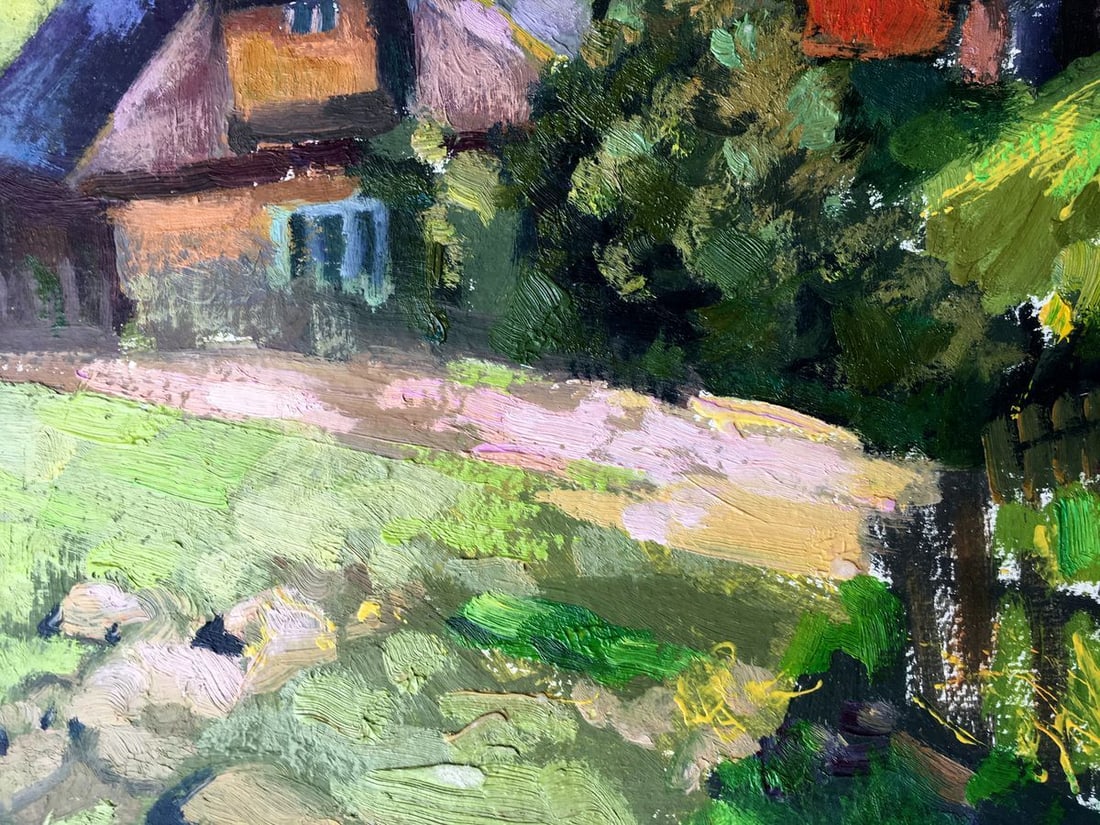Oil painting Carpathian village Batrakov Vladimir Grigorievich - 10