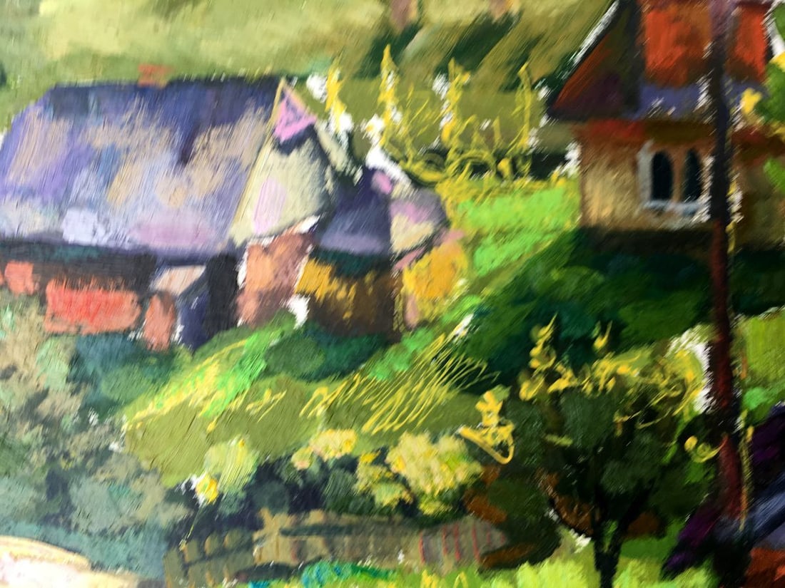 Oil painting Carpathian village Batrakov Vladimir Grigorievich - 7