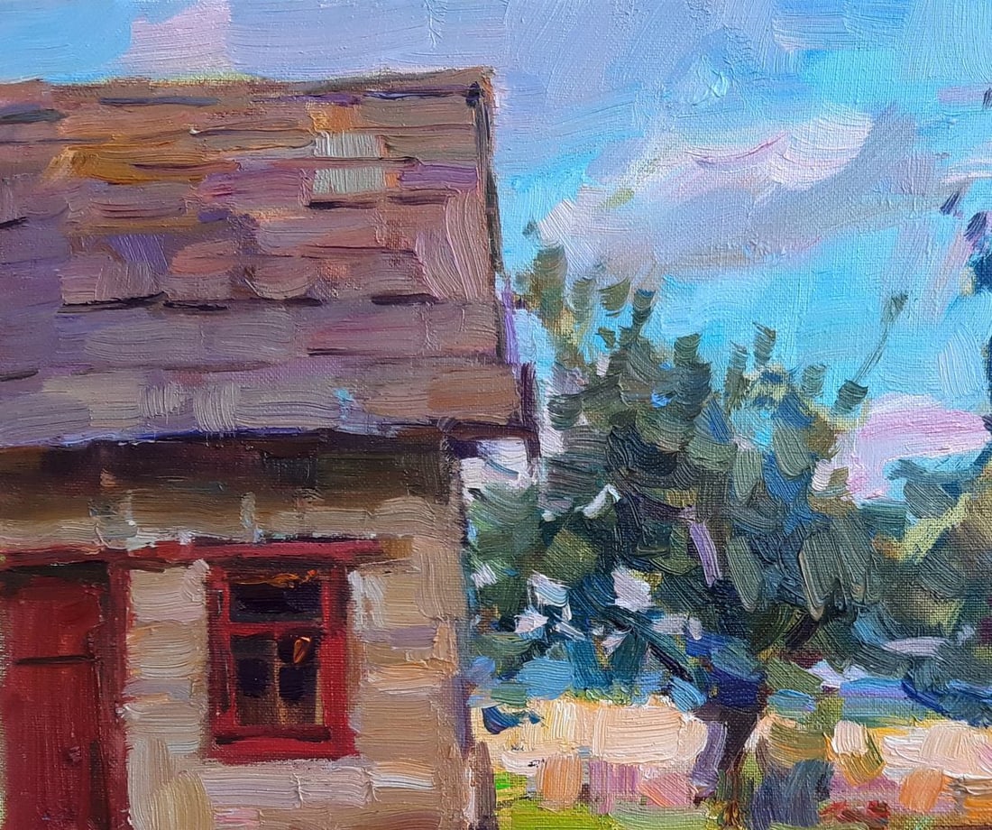 Oli painting Rural motif Tepeta Miacheslav - 2