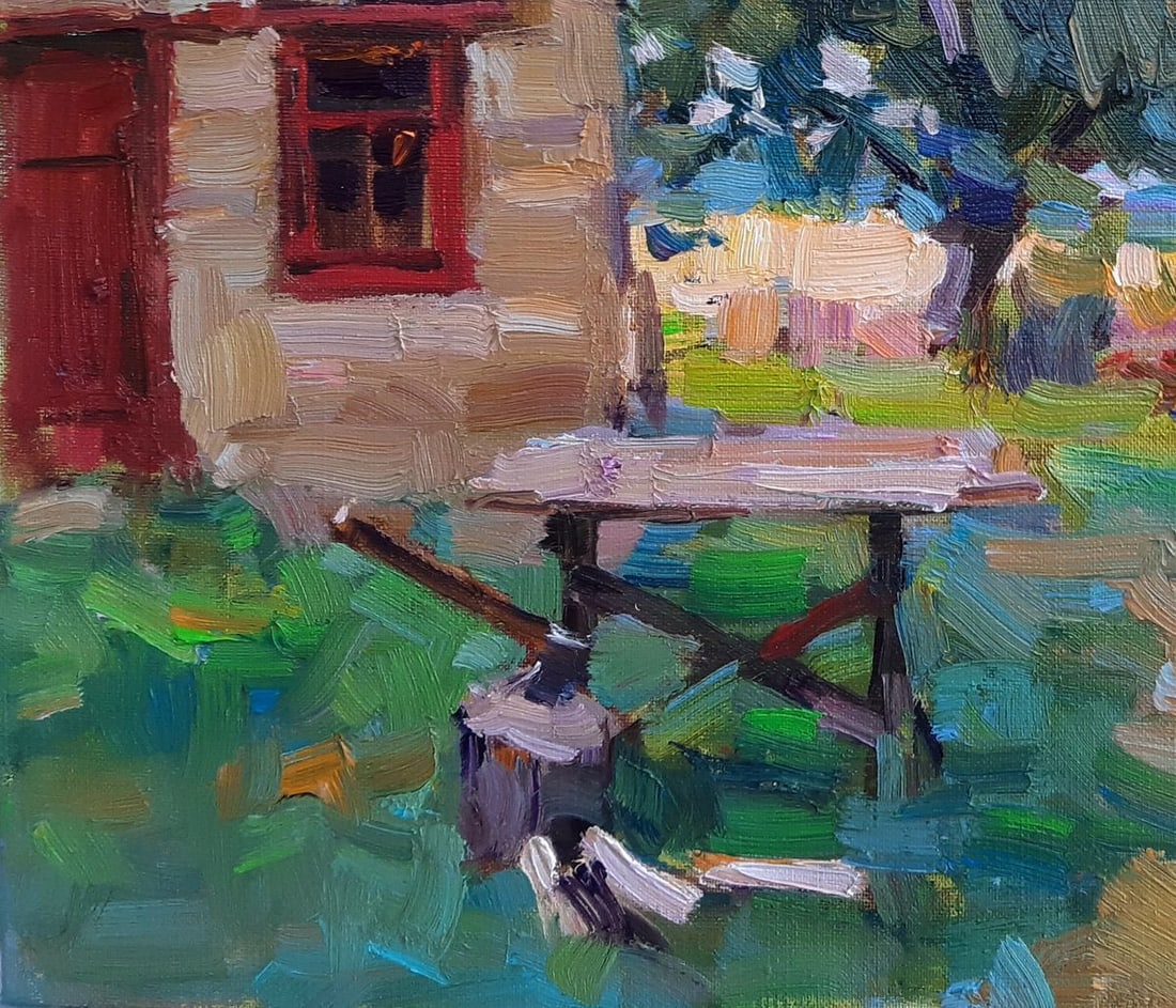 Oli painting Rural motif Tepeta Miacheslav - 4