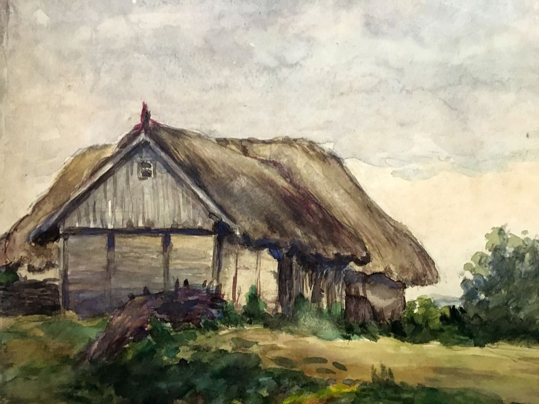 Oil painting House on the outskirts Cherkas A.G. - 2