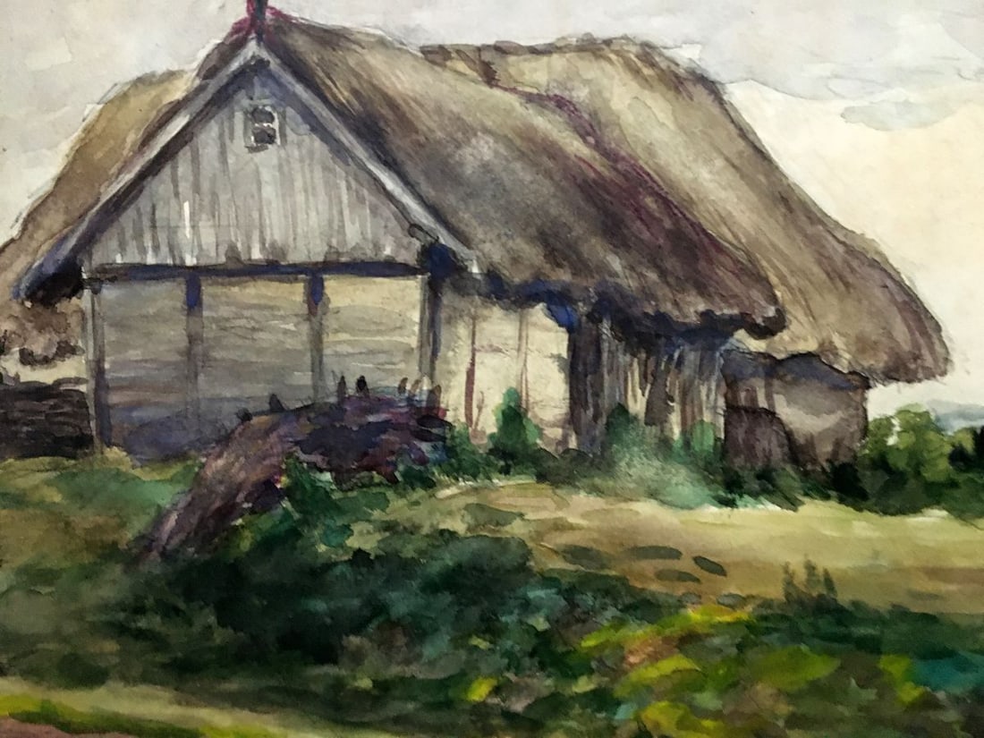 Oil painting House on the outskirts Cherkas A.G. - 4