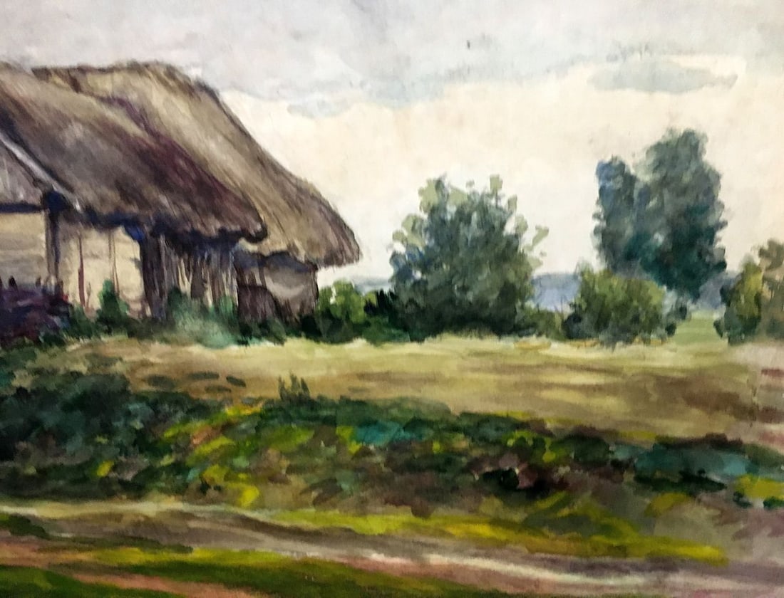 Oil painting House on the outskirts Cherkas A.G. - 6
