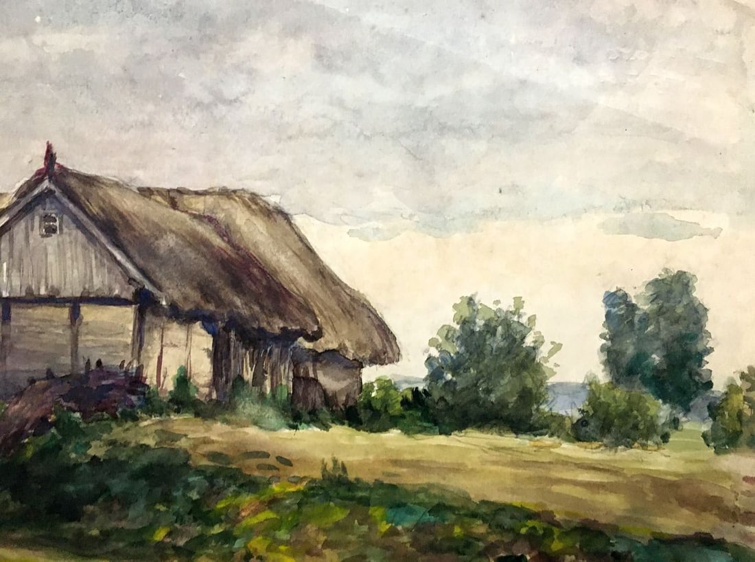 Oil painting House on the outskirts Cherkas A.G. - 7