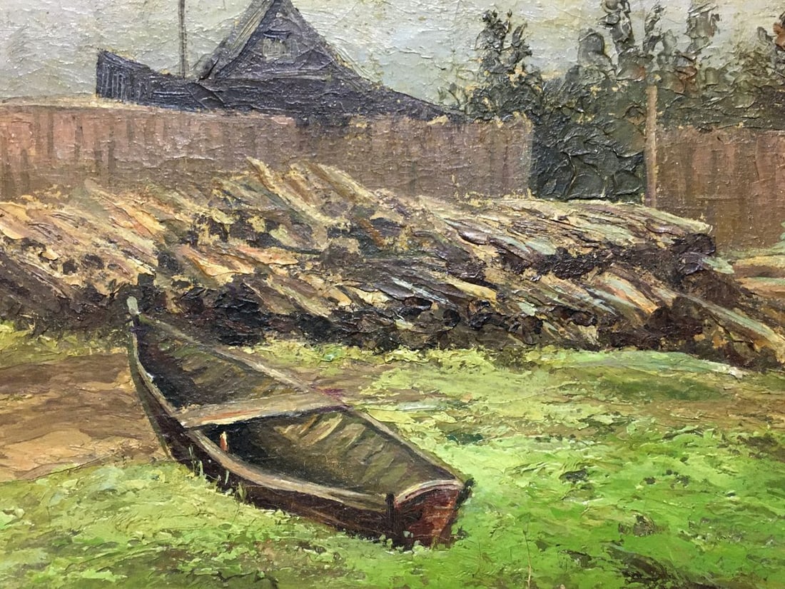 Oil painting Country life Alexander Georgievich Cherkass - 2