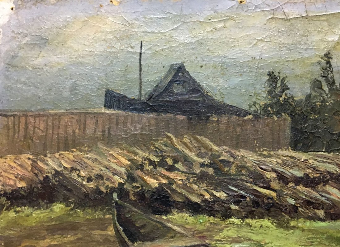 Oil painting Country life Alexander Georgievich Cherkass - 4