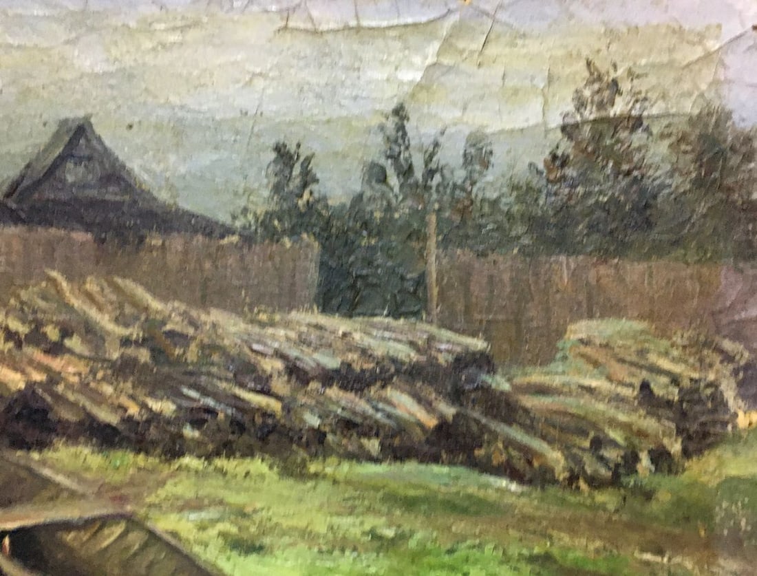 Oil painting Country life Alexander Georgievich Cherkass - 5