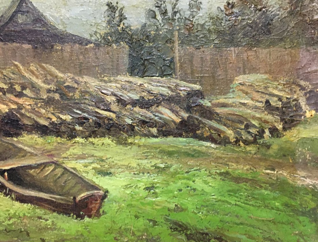Oil painting Country life Alexander Georgievich Cherkass - 6