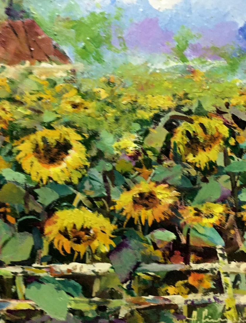 Oil painting Near the house N. Samokhin - 4