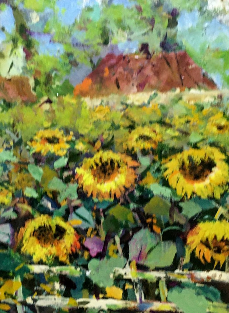 Oil painting Near the house N. Samokhin - 5