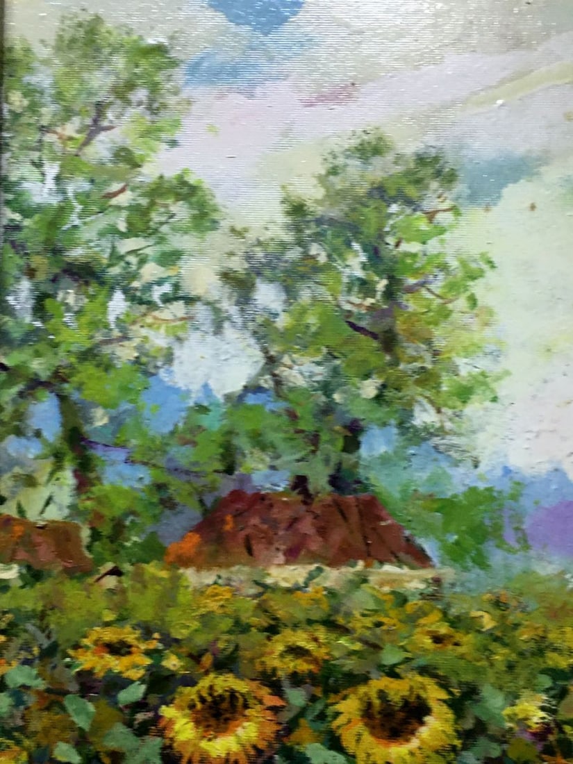 Oil painting Near the house N. Samokhin - 6