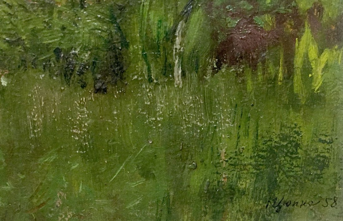 Oil painting Flowers near the house Ivan Kirillovich Tsyupka - 8