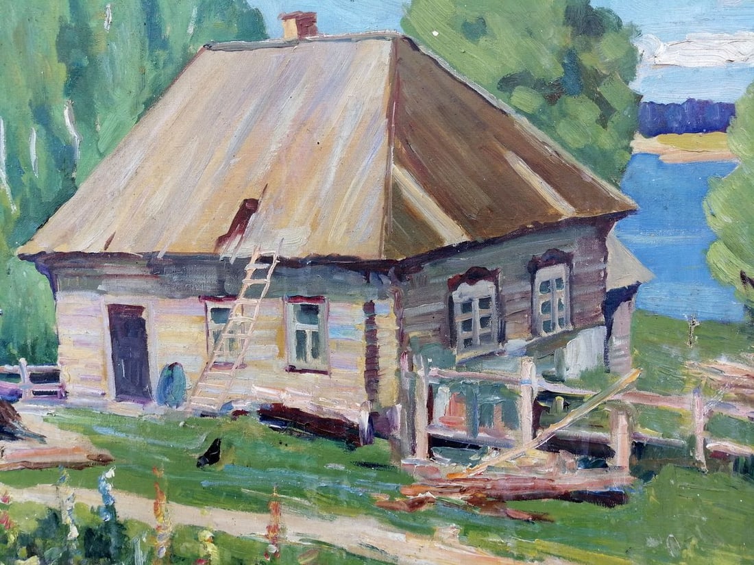 Oil painting Rural landscape Unknown artist - 3