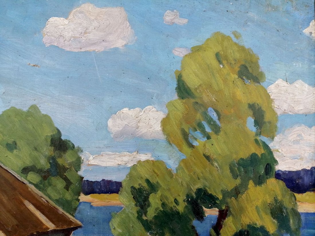 Oil painting Rural landscape Unknown artist - 4