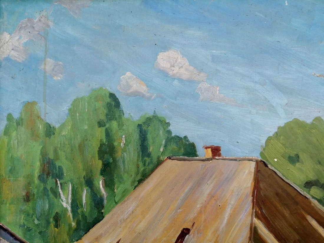 Oil painting Rural landscape Unknown artist - 5