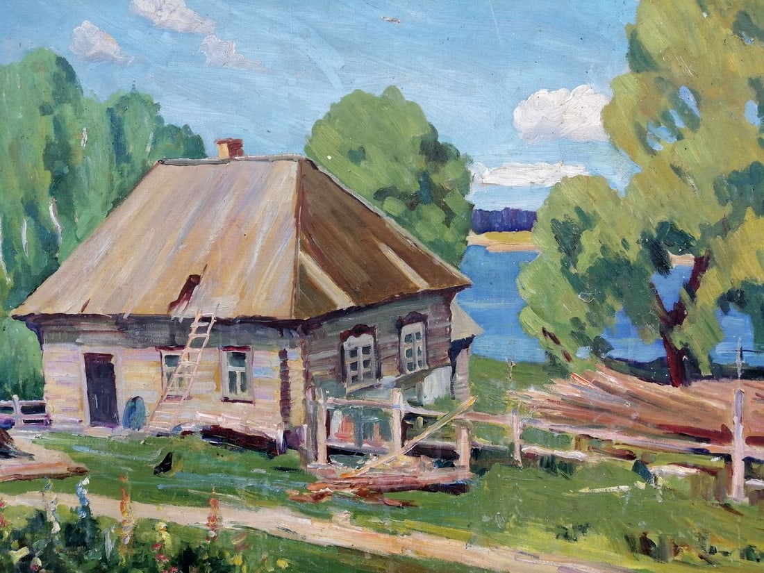 Oil painting Rural landscape Unknown artist - 8