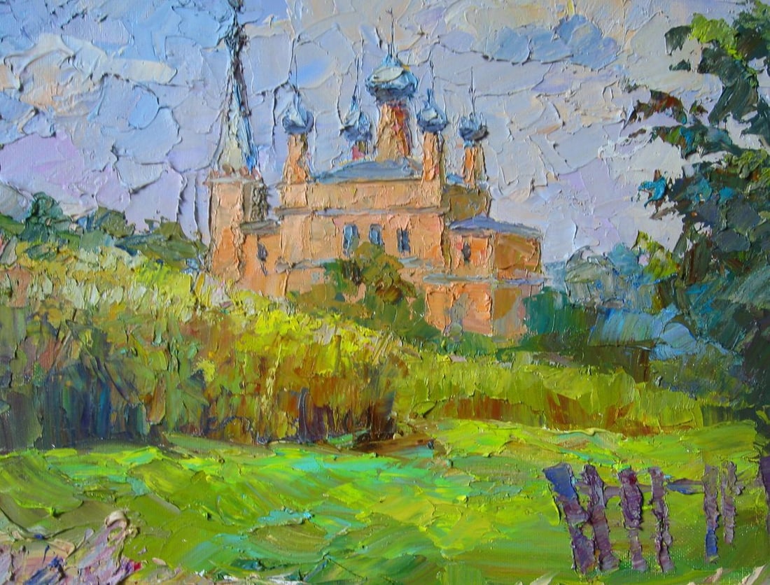 Oil painting Temple of the Epiphany Serdyuk Boris Petrovich - 3