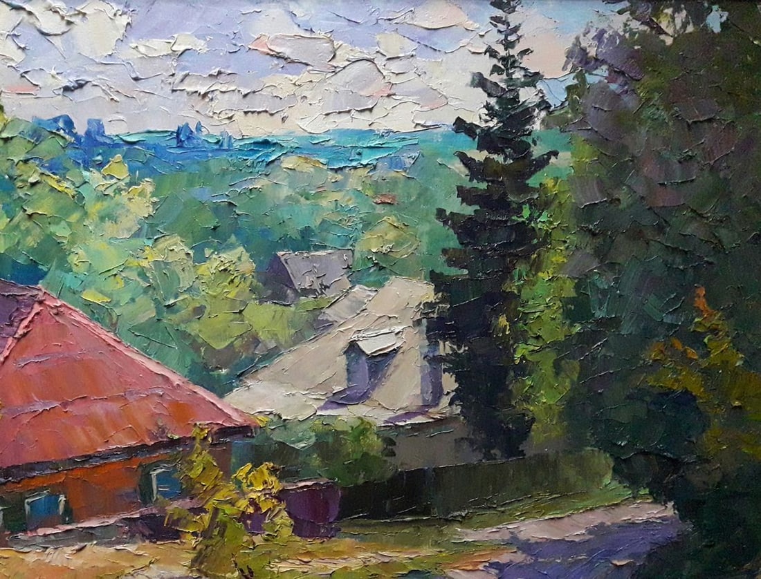 Oil painting District Cherednikov Serdyuk Boris Petrovich - 4