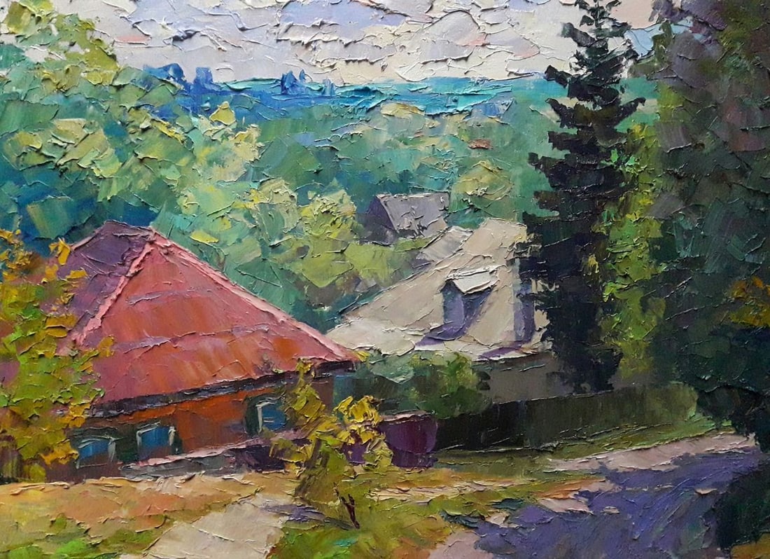 Oil painting District Cherednikov Serdyuk Boris Petrovich - 6