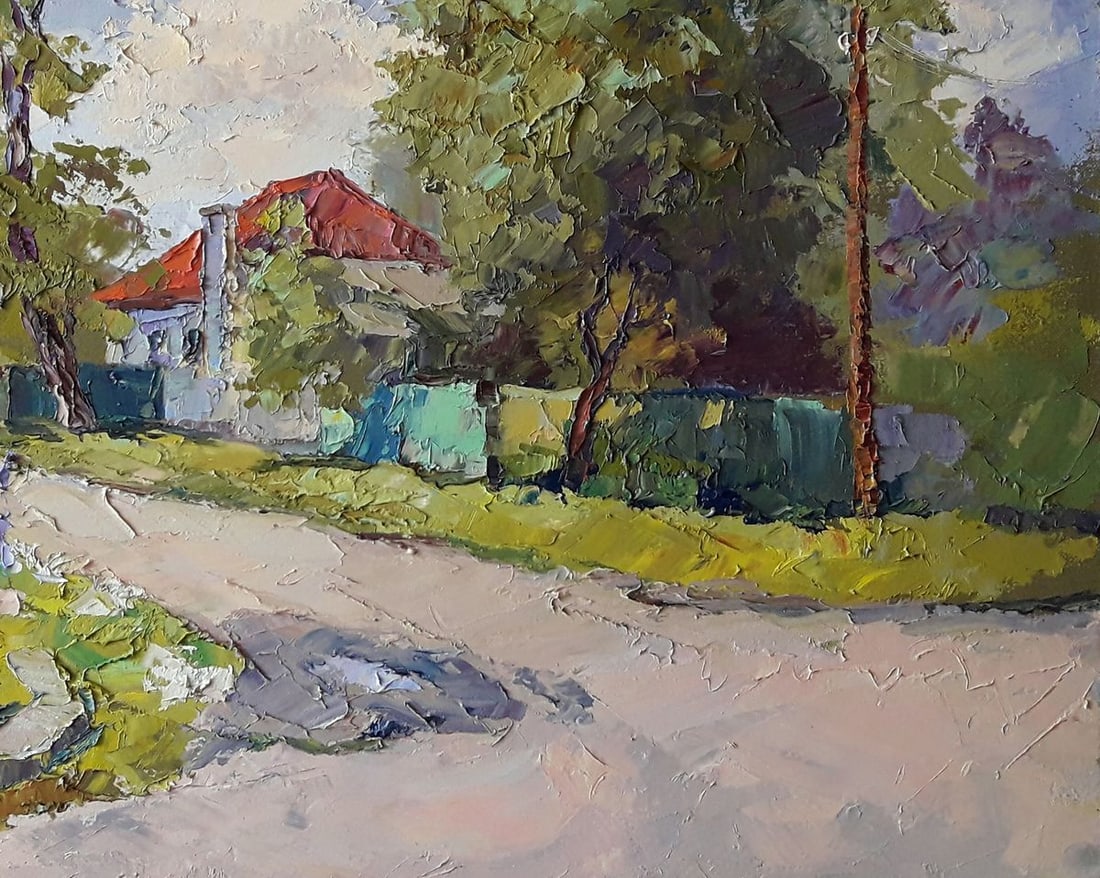 Oil painting House with a red roof Serdyuk Boris Petrovich - 6