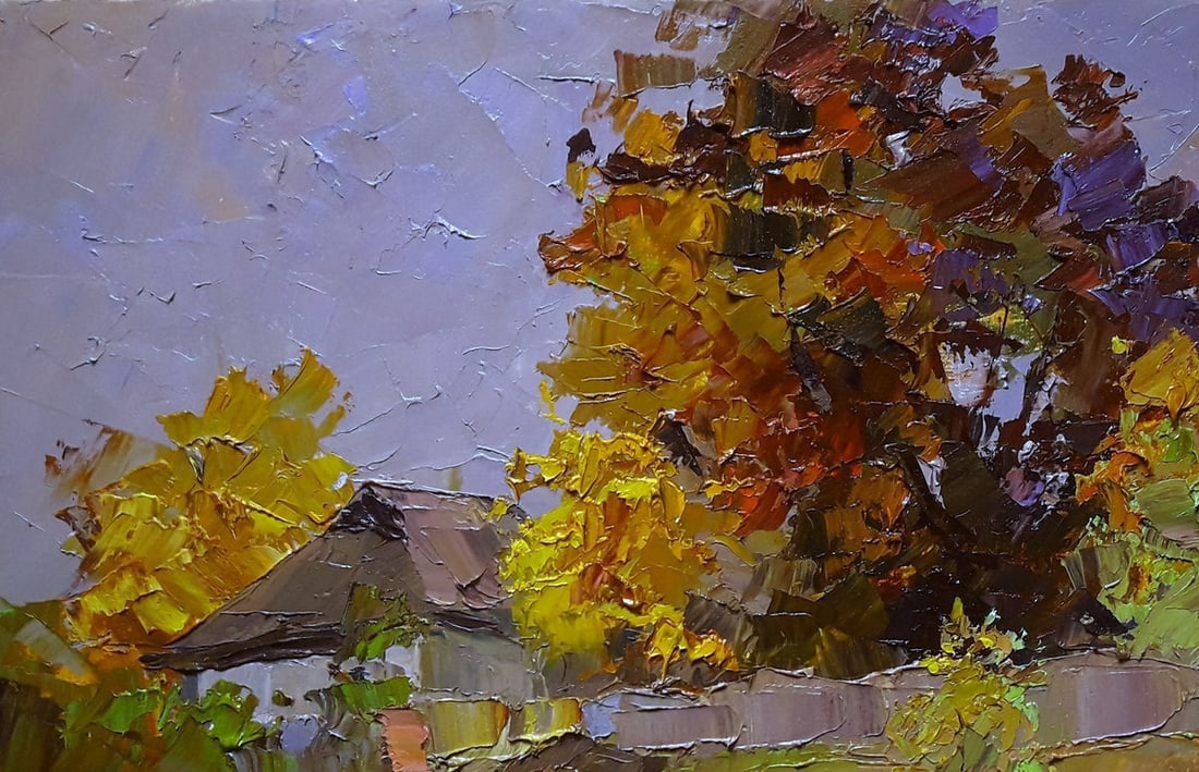 Oil painting Rural landscape Serdyuk Boris Petrovich - 2