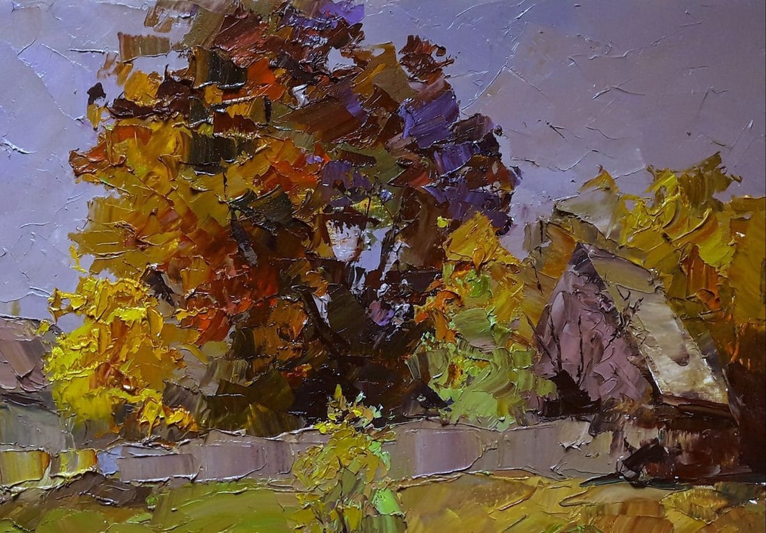 Oil painting Rural landscape Serdyuk Boris Petrovich - 3