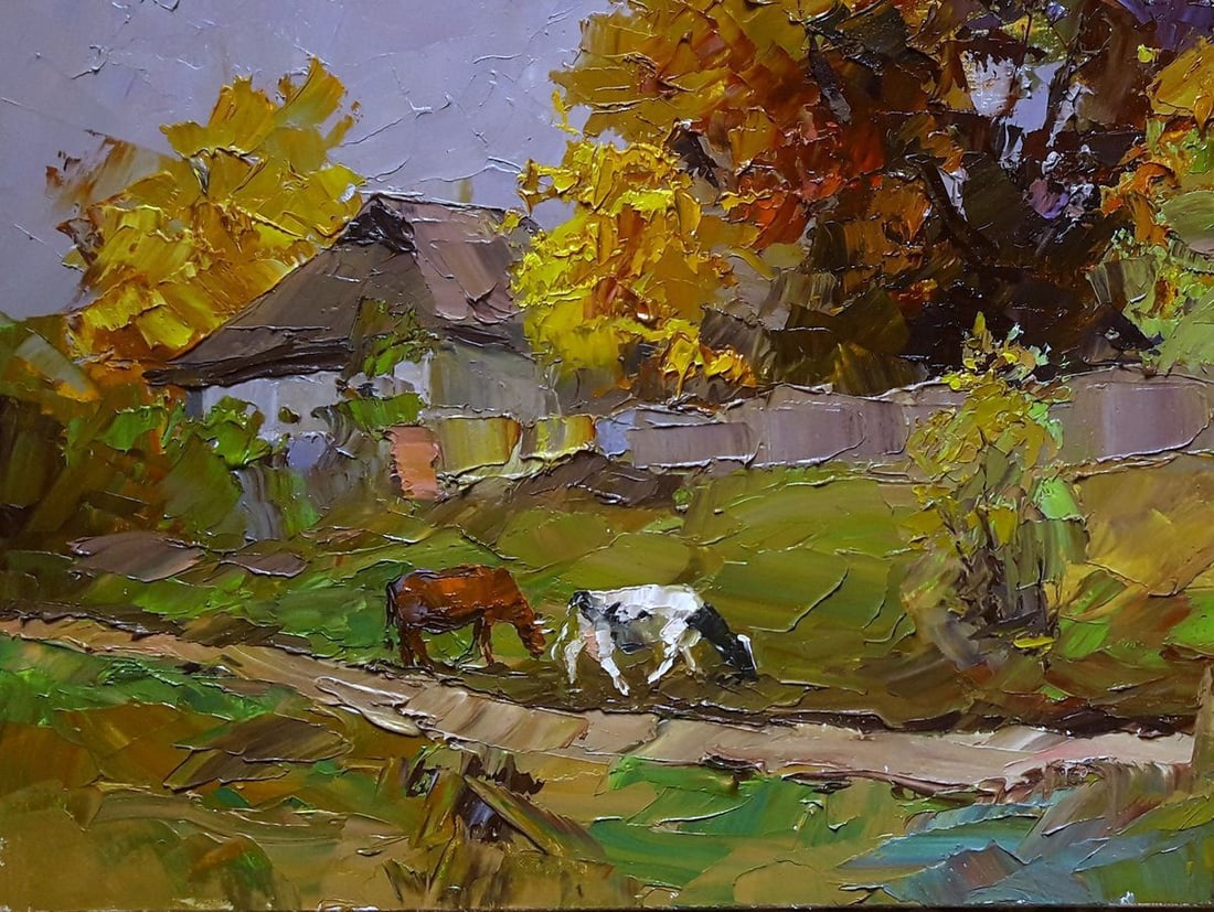 Oil painting Rural landscape Serdyuk Boris Petrovich - 4