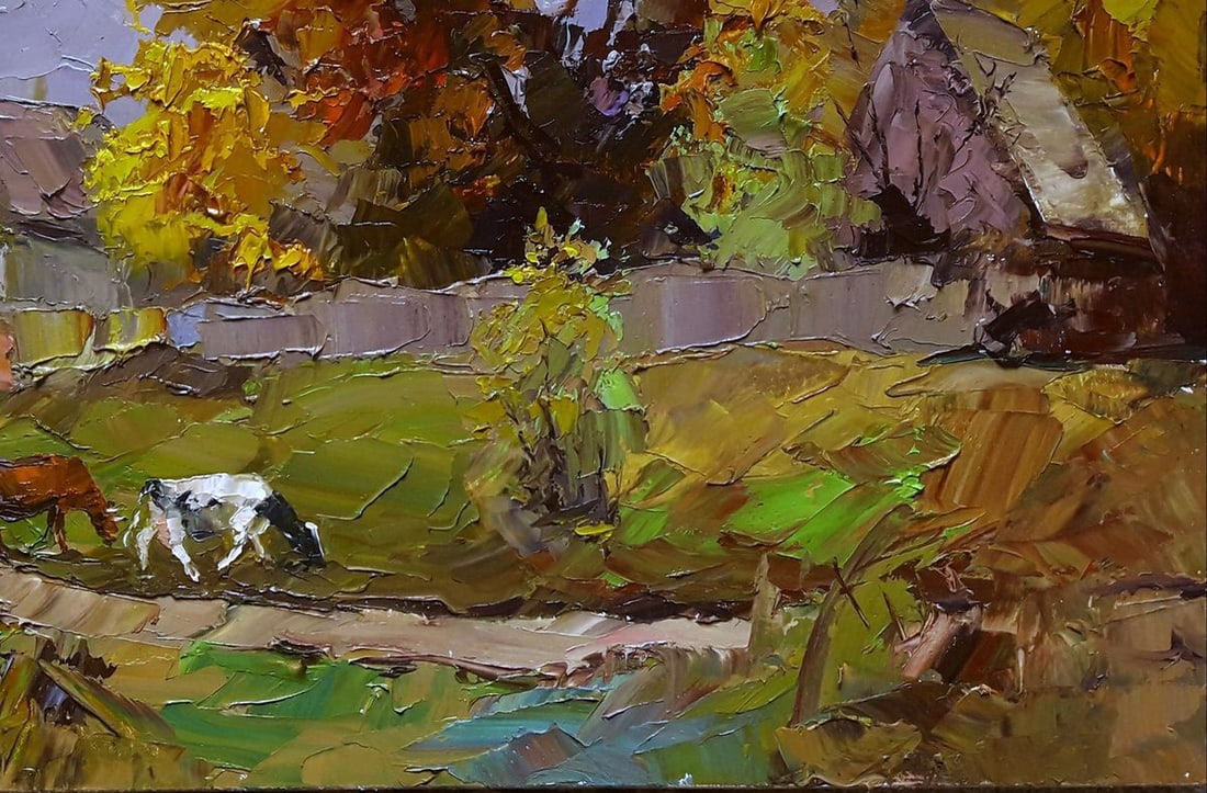 Oil painting Rural landscape Serdyuk Boris Petrovich - 5