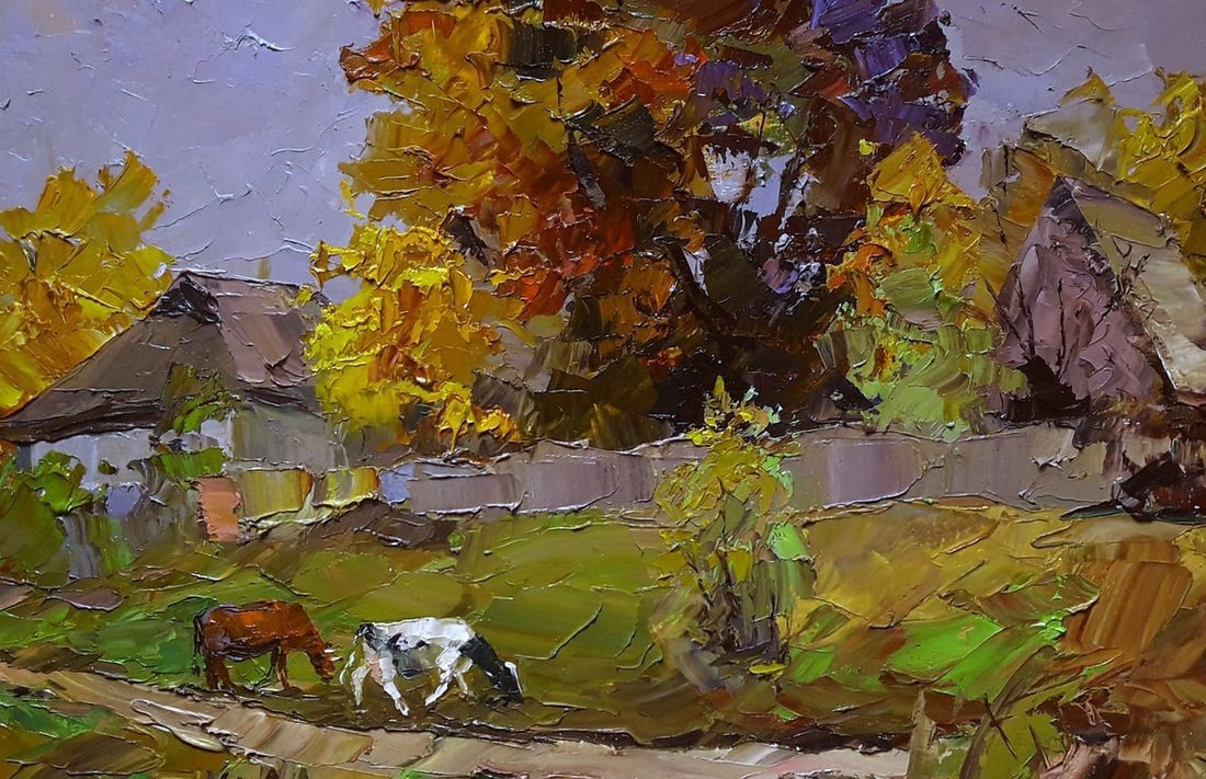 Oil painting Rural landscape Serdyuk Boris Petrovich - 6