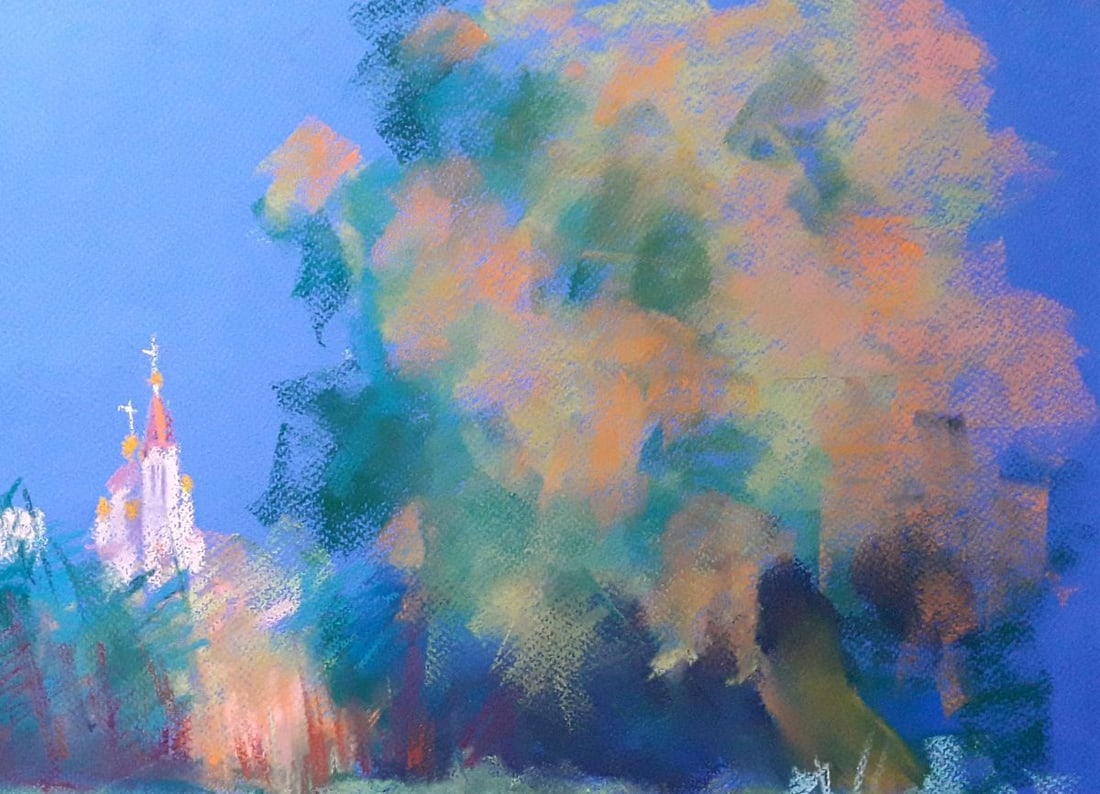 Pastel painting Dinner. Temple Serdyuk Boris Petrovich - 3