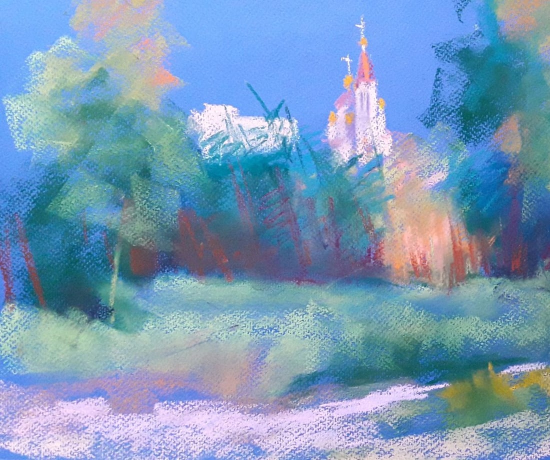 Pastel painting Dinner. Temple Serdyuk Boris Petrovich - 4