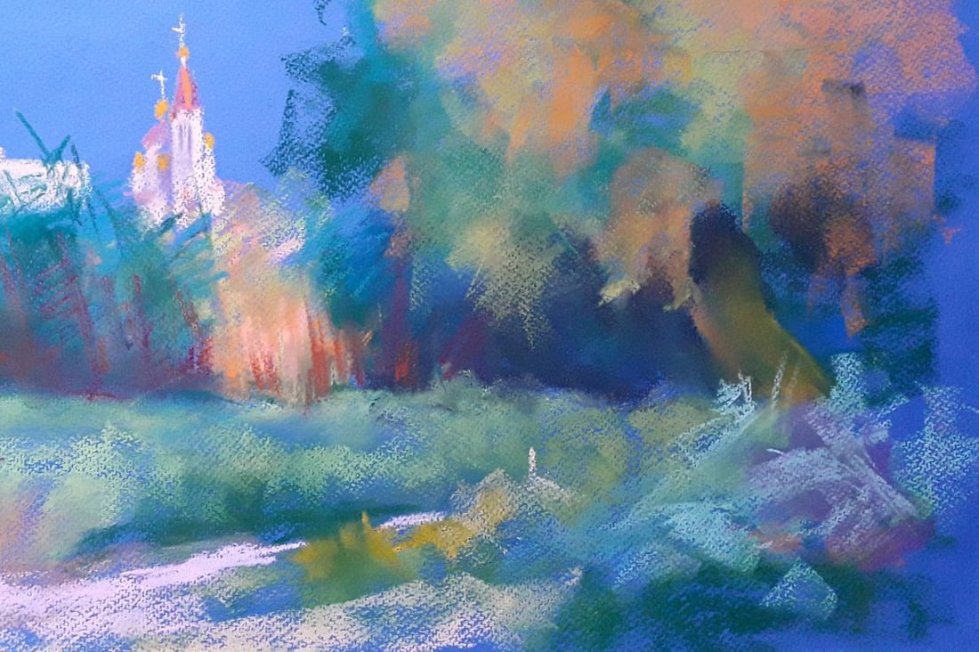 Pastel painting Dinner. Temple Serdyuk Boris Petrovich - 5