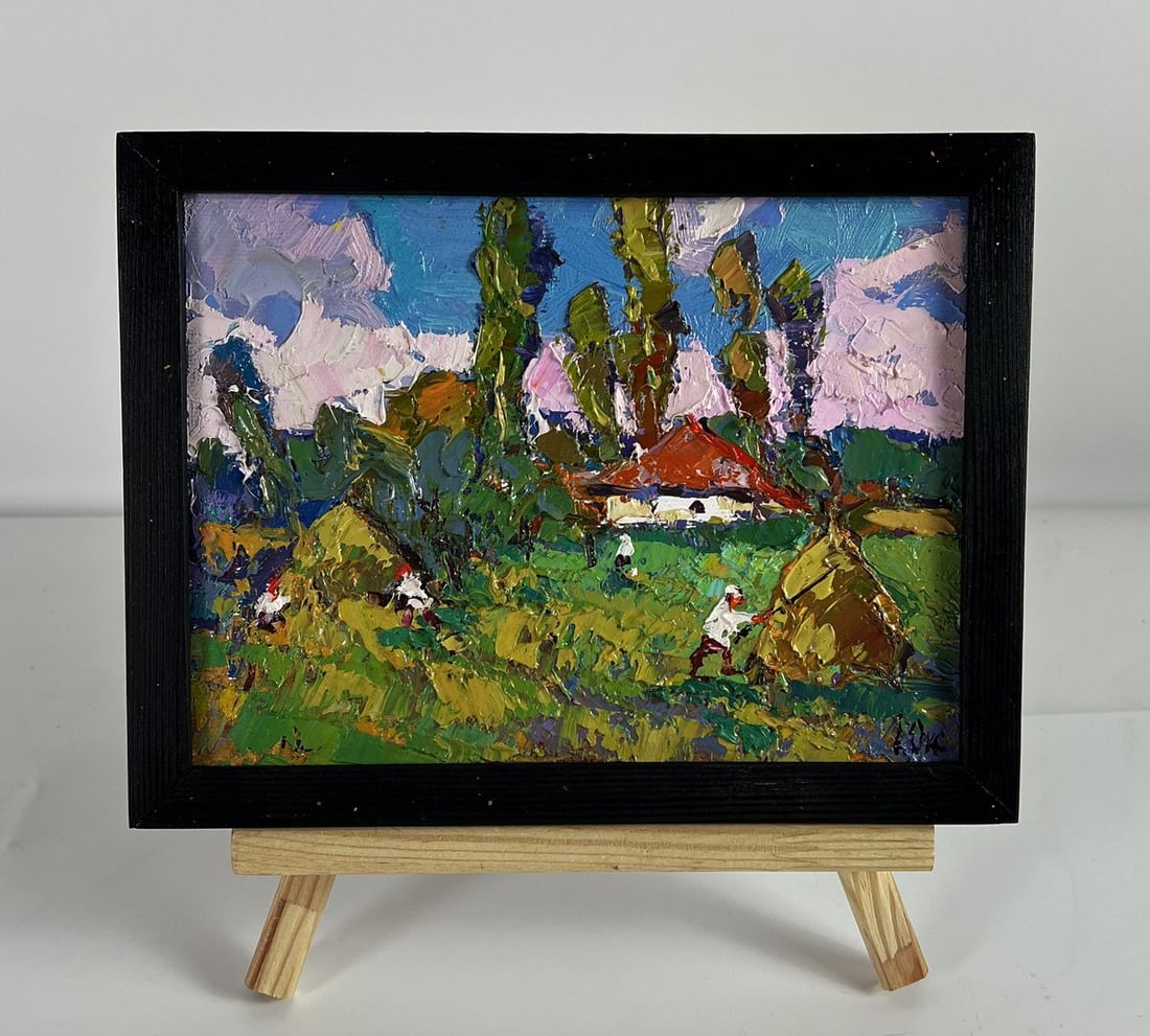 Oil painting Morning in the Village Oksana Ivanyuk: Title: Oil painting Morning in the Village Oksana Ivanyuk Description: NoAAA6403 *** ABOUT THIS PAINTING *** * TITLE: "Morning in the Village" * ARTISTS: Oksana Ivanyuk * SIZE: 15x20 cm/5.90x7.87 inch