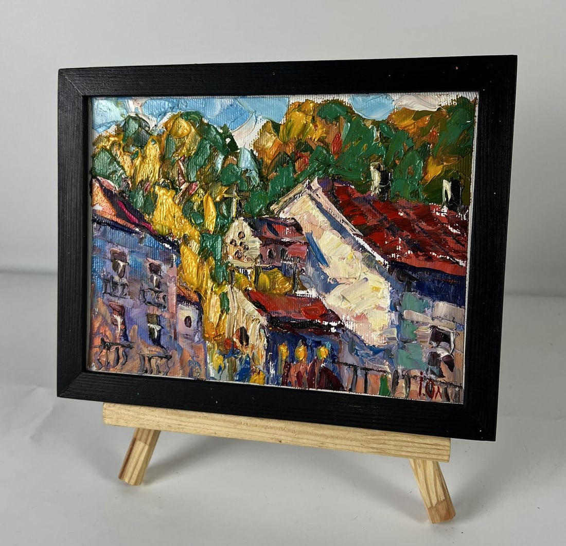 Oil painting Old city courtyard Oleksiy Ivanyuk - 2