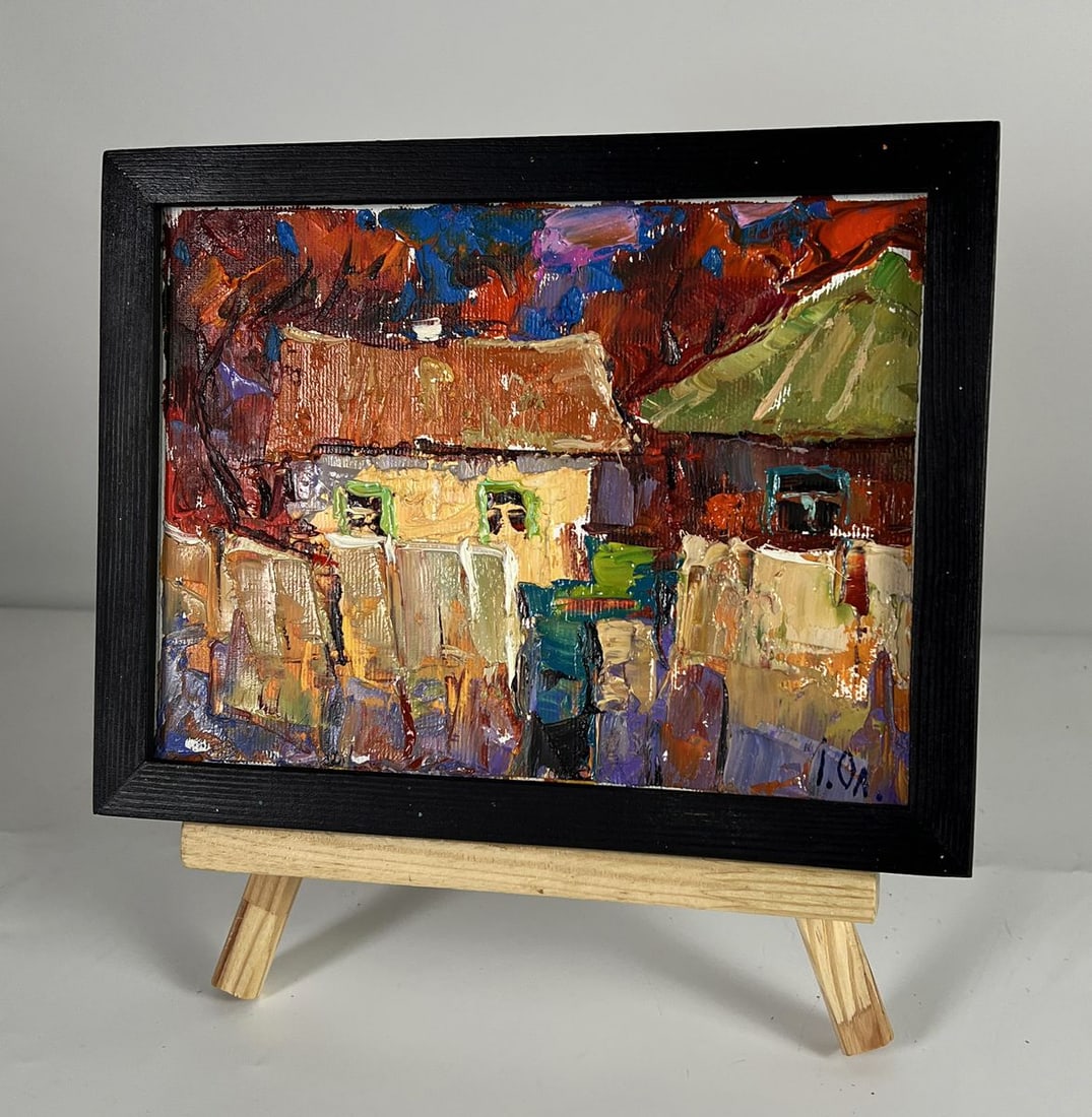 Oil painting A warm village evening Oleksiy Ivanyuk - 2