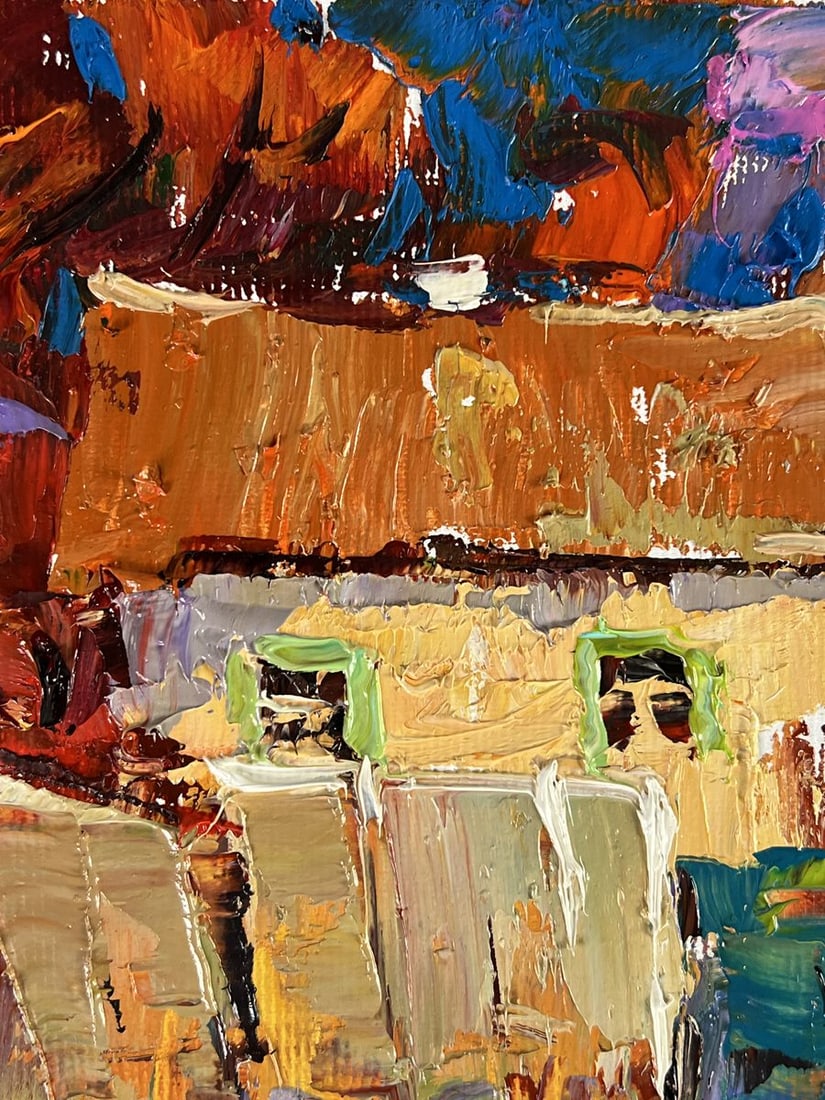 Oil painting A warm village evening Oleksiy Ivanyuk - 4