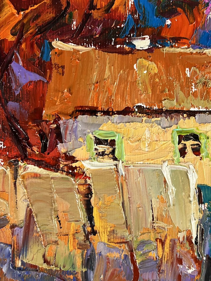Oil painting A warm village evening Oleksiy Ivanyuk - 5