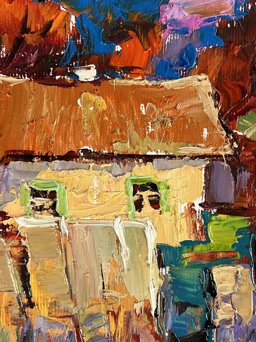 Oil painting A warm village evening Oleksiy Ivanyuk - 6
