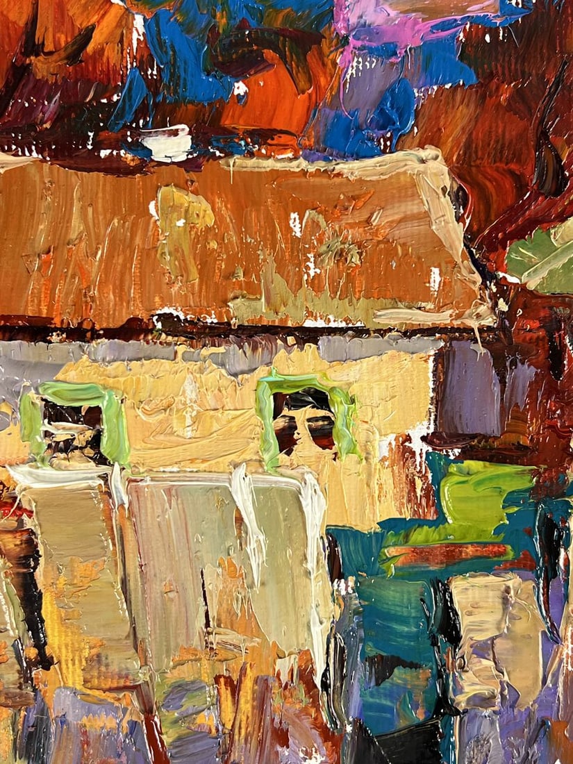 Oil painting A warm village evening Oleksiy Ivanyuk - 7