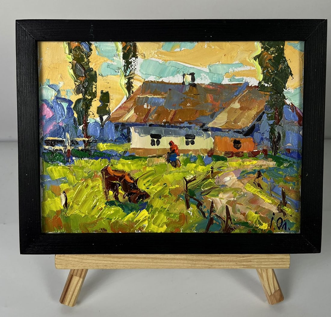 Oil painting Village courtyard Oleksiy Ivanyuk: Title: Oil painting Village courtyard Oleksiy Ivanyuk Description: NoAAA6162 *** ABOUT THIS PAINTING *** * TITLE: "Village courtyard" * ARTISTS: Oleksiy Ivanyuk * SIZE: 15x20 cm/5.90x7.87 inches' * ME