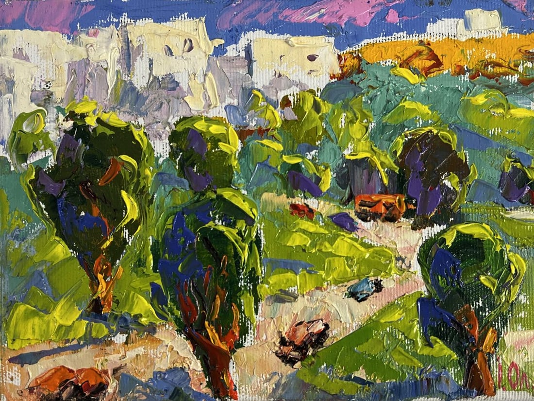 Oil painting Outside the City Oleksiy Ivanyuk - 3