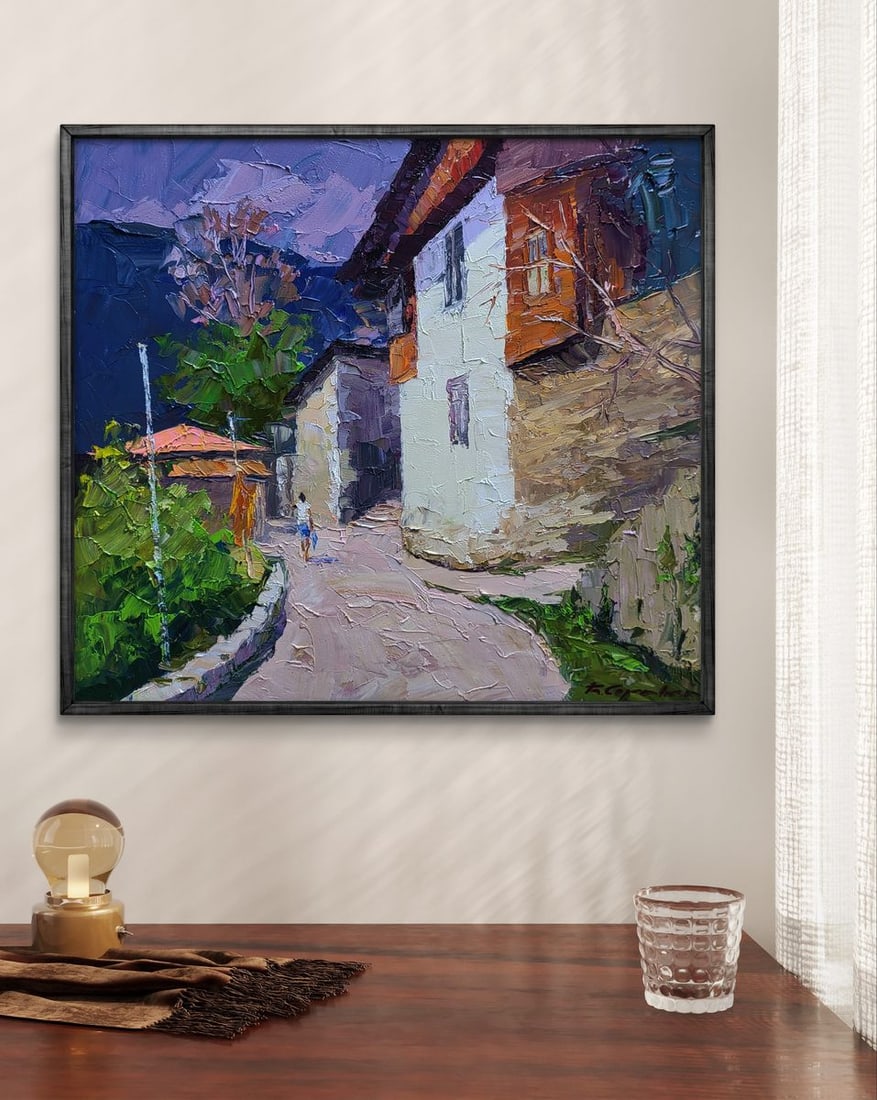 oil painting Historical street of the city Boris Serdyuk - 2